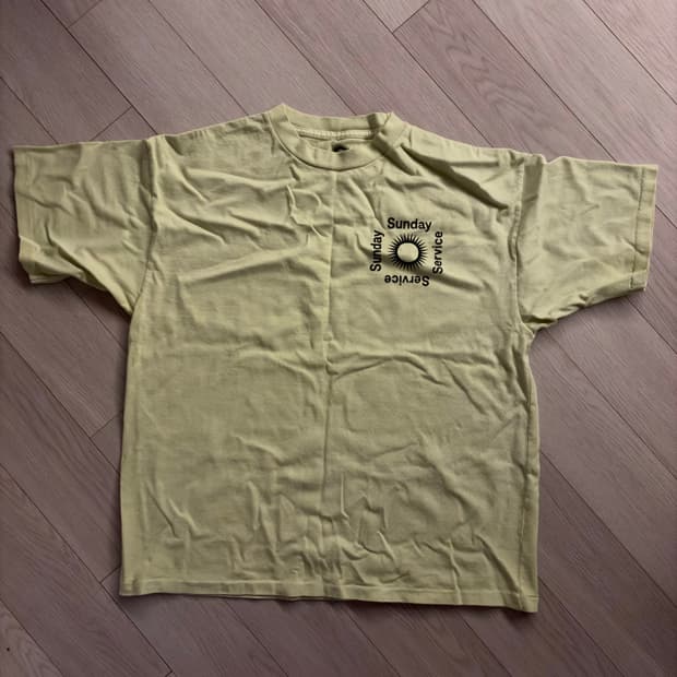 이지 선데이 서비스 티셔츠 레몬