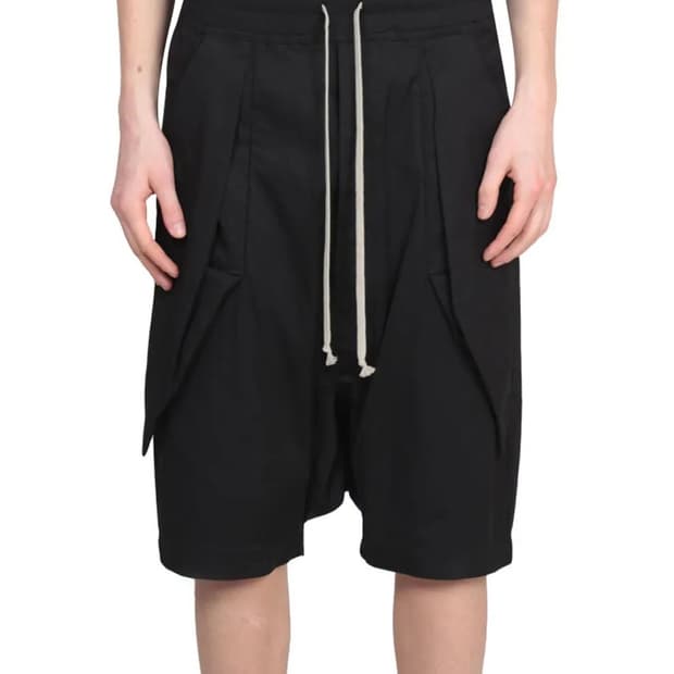 릭오웬스 16SS "CYCLOPS" Anthem 카고 쇼츠 반바지 블랙