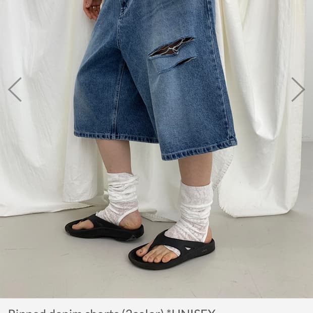 페인티드우드 Painted Wood 데님 쇼츠 / 데님 버뮤다팬츠