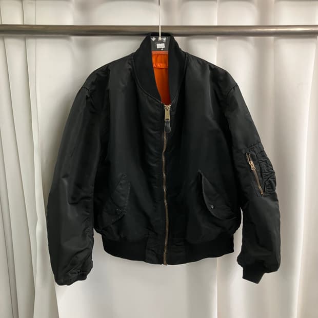 알파인더스트리 블랙 ma-1 항공 점퍼 XL