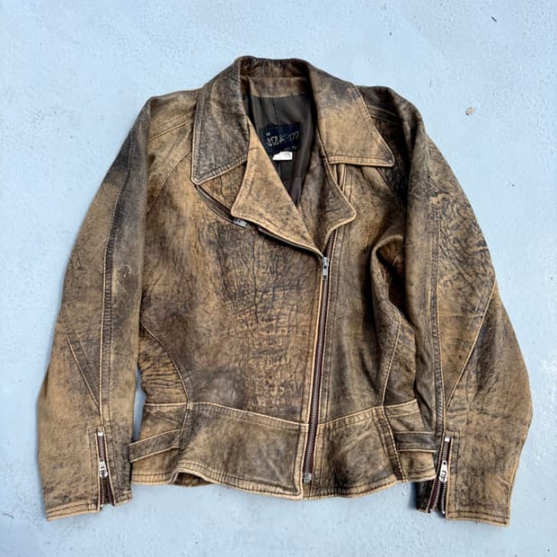 “Vintage” Genuine Leather Grunge Washed 