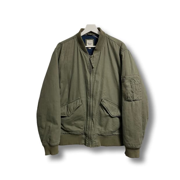 [XL] GAP 갭 빈티지 카키 봄버 자켓 ma1