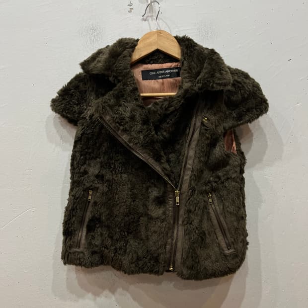 Nice Claup JPN 퍼 플리스 베스트 조끼