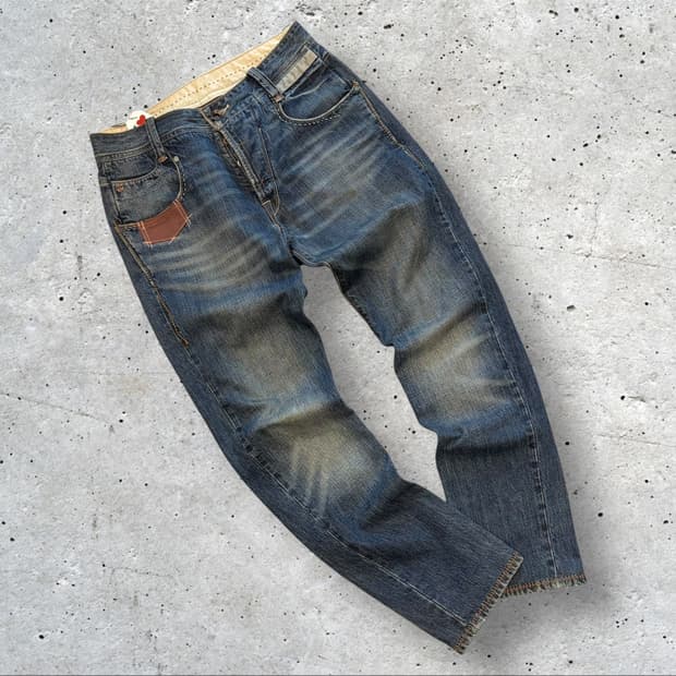 [30x32] 리바이스 쵸퍼 데님 워싱 청바지 패치 데님 C683