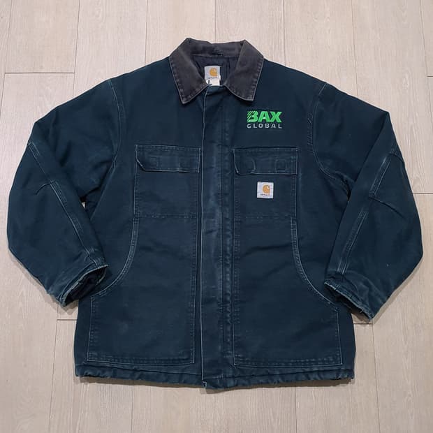 칼하트 덕 퀼팅 코트 105-110 블랙 빈티지