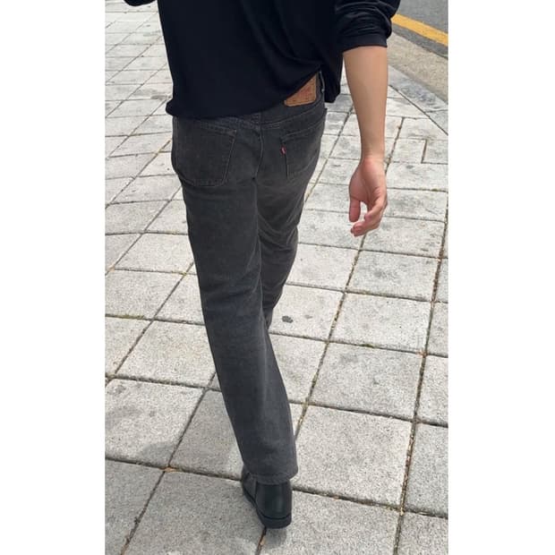 80s Levis 501 Faded Black Denim