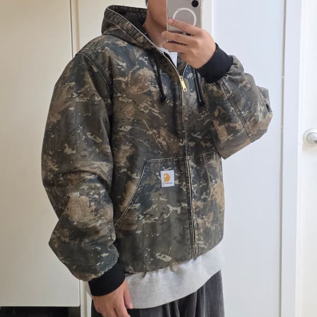 칼하트 액티브 자켓 m 칼하트 카모 자켓 카모 후드 집업 밀리터리 후드