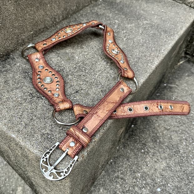 Western mood cubic detail belt