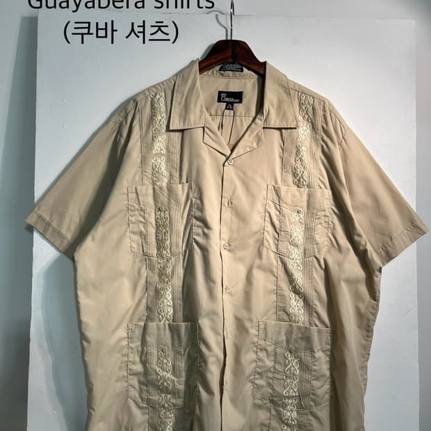 90s Omega Guayabera Shirts (쿠바 셔츠) 2XL