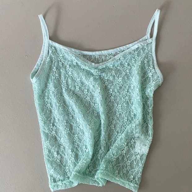 히피디피 lacey sleeveless 민트 새상품