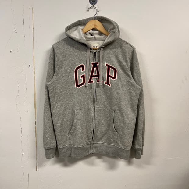 S) 갭 GAP 그레이 로고 후드집업 O247