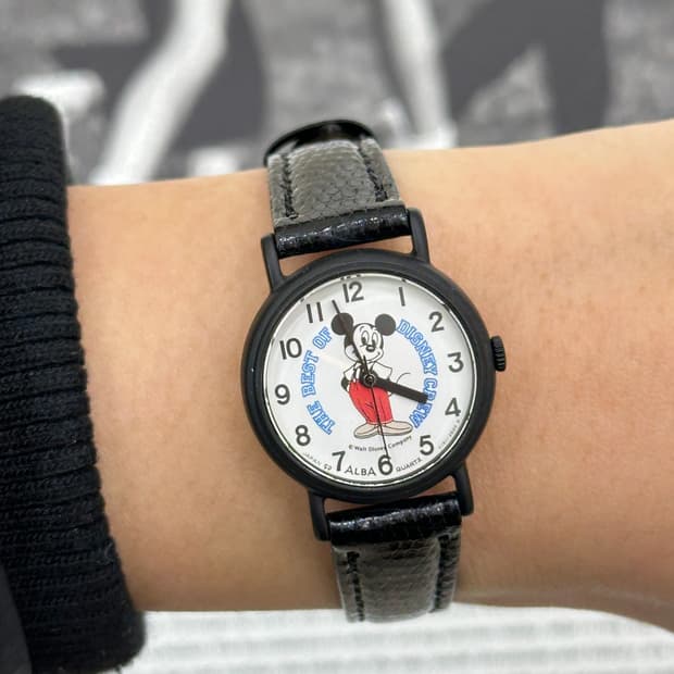 세이코 알바 디즈니 미키 쿼츠 시계