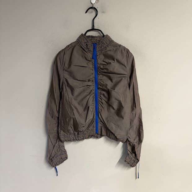HIROKO KOSHINO shirring windbreaker 