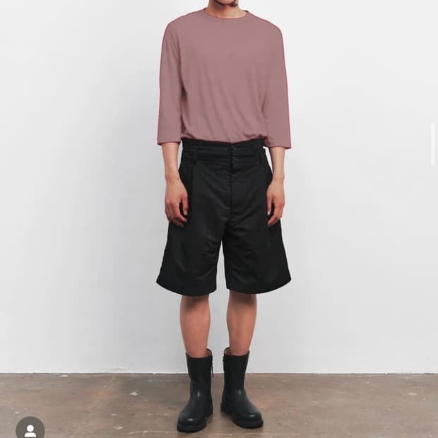 누마레 ee 더블웨이스트 나일론 팬츠