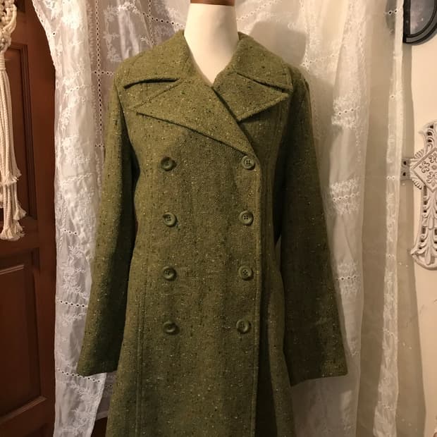 빈티지 미쉘 클랑 더블 코트