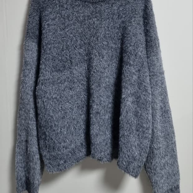 XL ) 노매뉴얼 그레이 헤어리 니트 