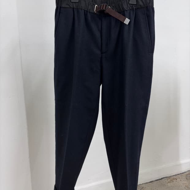 kolor beacon 컬러 비콘 밴딩 스트랩 팬츠 네이비 2사이즈