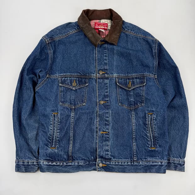 말보로컨트리스토어 레더넥 청자켓