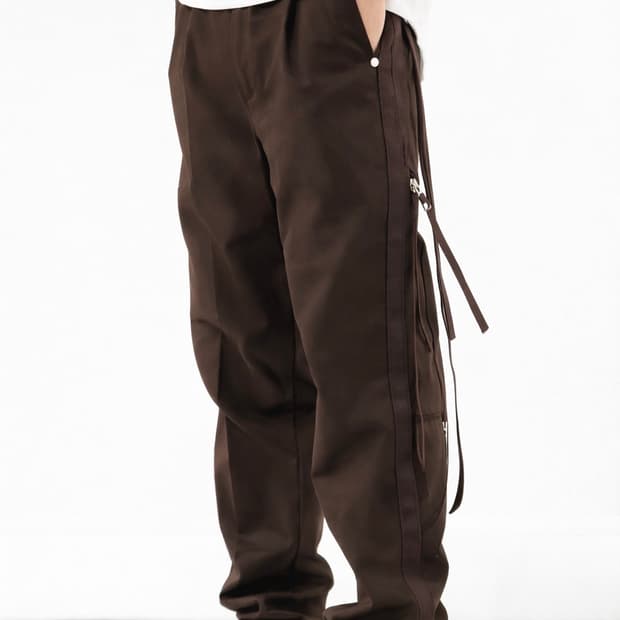[1] (새제품) haea 디키즈 사이드 집 리워크 팬츠 브라운