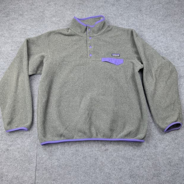 10s 파타고니아 신칠라 스냅-T 그레이/퍼플