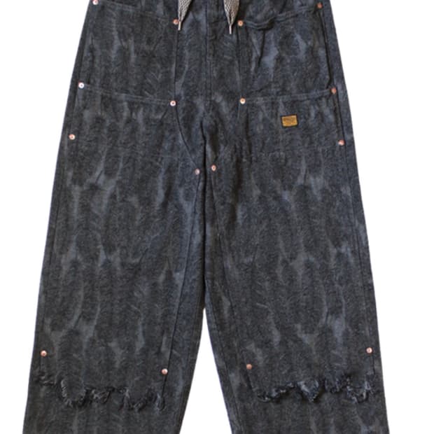 캐피탈 맥파이 데님 배기팬츠 블랙 3사이즈