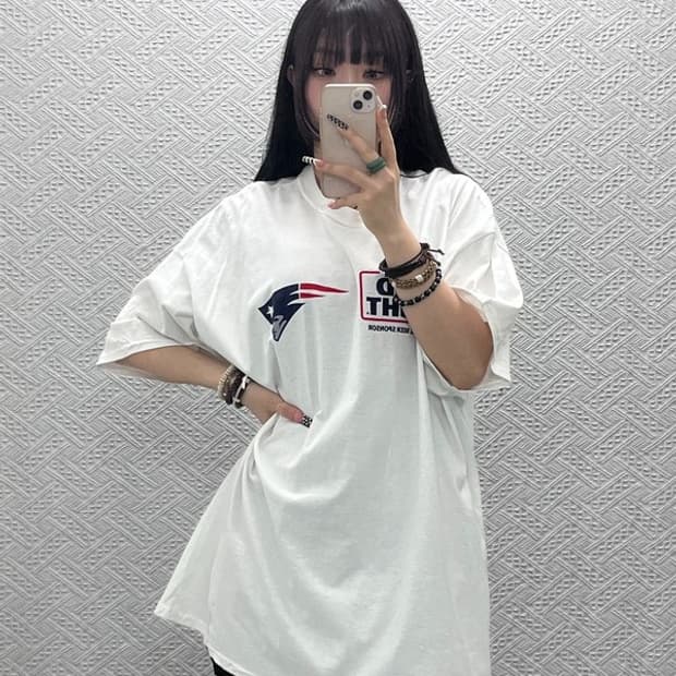 빈티지 USA 뉴잉글랜드 버드라이트 프린팅 반팔티 2XL C10628