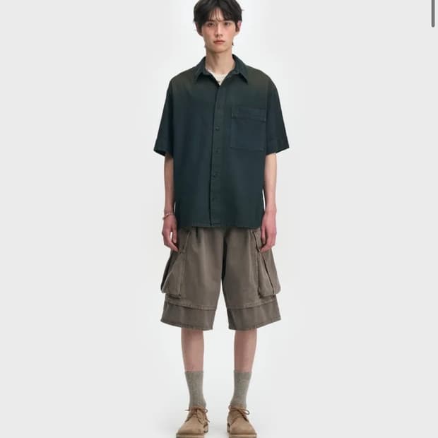 벨리에 로드트립 카고 버뮤다 팬츠 다이드 브라운