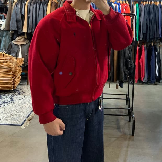 폴로랄프로렌 90s 울 블루종 자켓 95 L~XL 바라쿠타