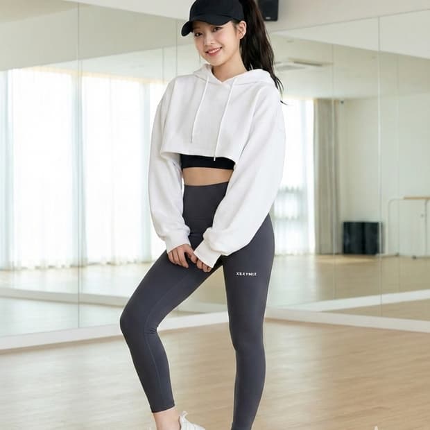 젝시믹스(XEXYMIX) 하이웨스트 레깅스 다크그레이