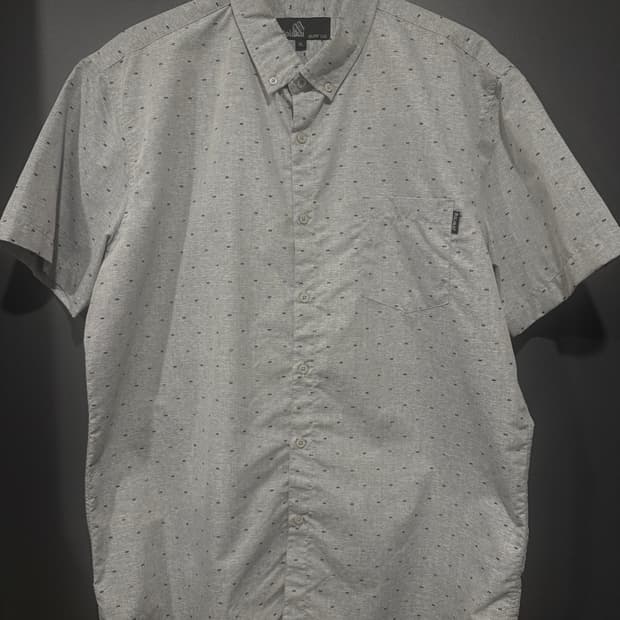 (XL) Molokai Surf Co. 미니 패턴 반팔 버튼 셔츠