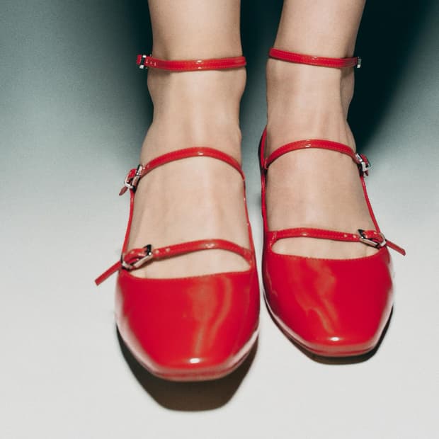 ZARA 자라 레드 메리제인 슈즈