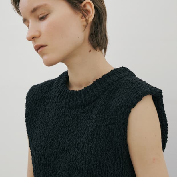 epingler shell vest knit (black)