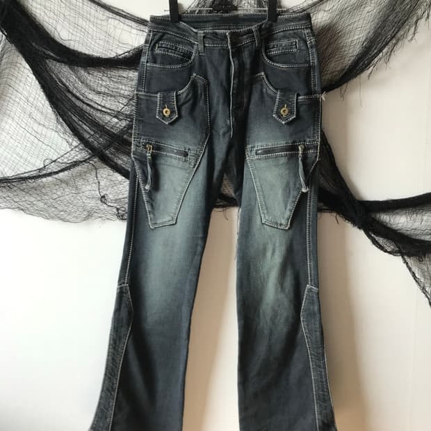 00s pocket zipper detailed bootscut deni
