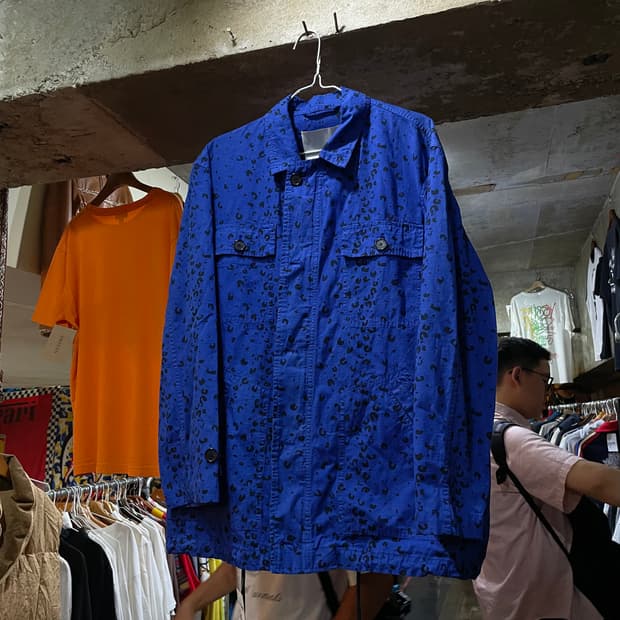 KENZO 겐조 블루 레오파드 자켓