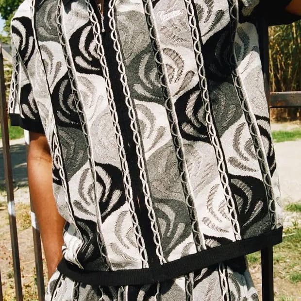 23ss 슈프림 앱스트랙트 폴로 집업 L