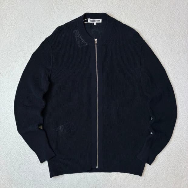 알렉산더맥퀸 사이드트임 코튼 니트 집업 PN6092