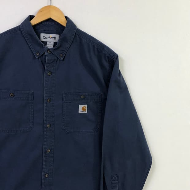 Xxl 칼하트 네이비 워크 셔츠