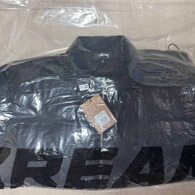 스투시다운 퍼퍼 나일론 블랙 (XL)