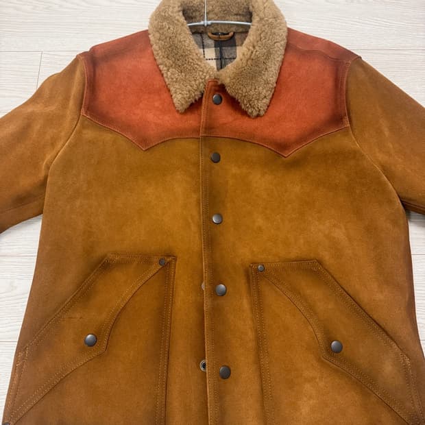 마스터레더 카우하이드 러프아웃 스웨이드 아메리칸 레트로 복각 가죽재킷