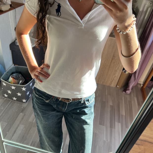 폴로 빅포니 치프키프 성조기 카라 티셔츠 usa