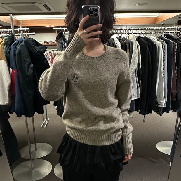 M)폴로 랄프로렌 베어 크루넥 울 스웨터