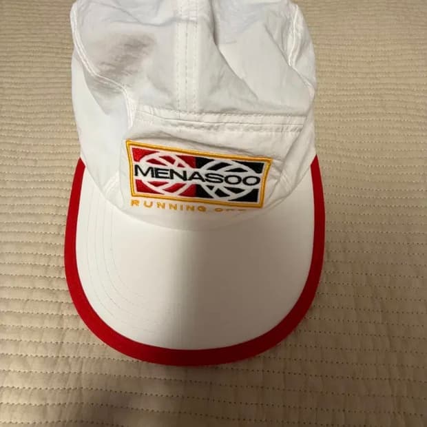 미나수 TRACK CAMPCAP 화이트