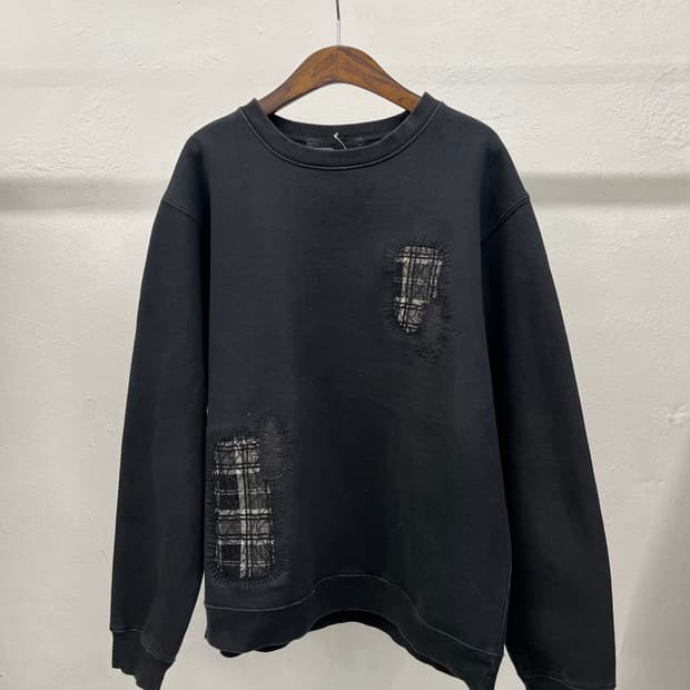 [rework] vintage patch sweat shirts