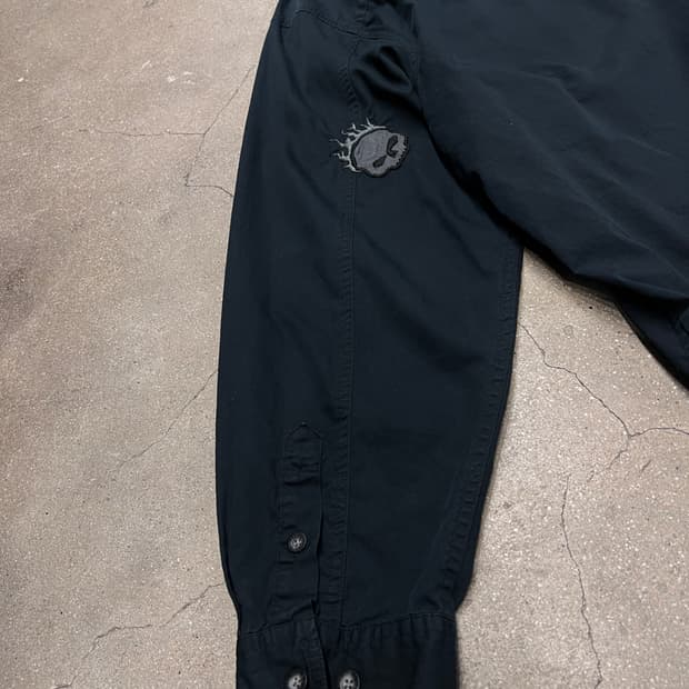 할리데이비슨 코튼 셔츠 블랙