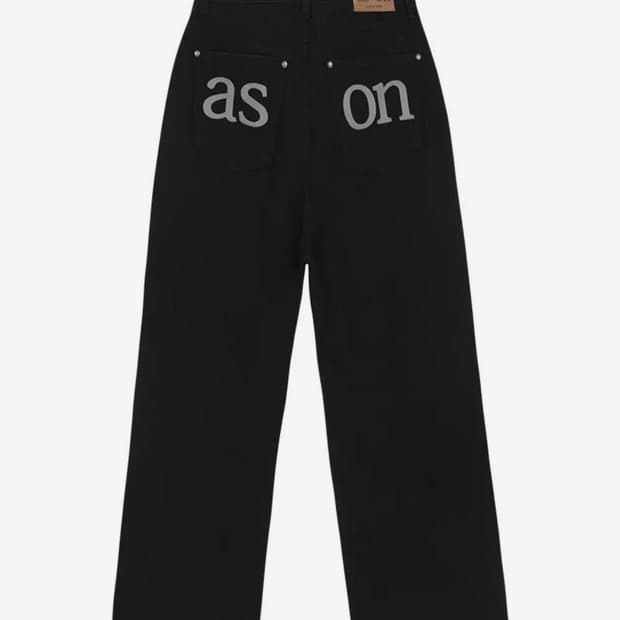 애즈온 스모그 와이드 팬츠 SMOG WIDE PANTS / BLACK