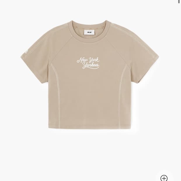 MLB 뉴욕 크롭 반발 티셔츠