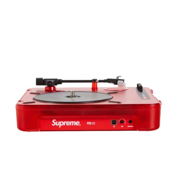 슈프림 누마크 PT01 포터블 턴테이블 레드 