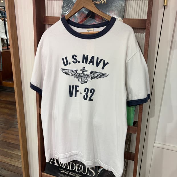 J85 버즈릭슨 프린팅 링거 티셔츠 L