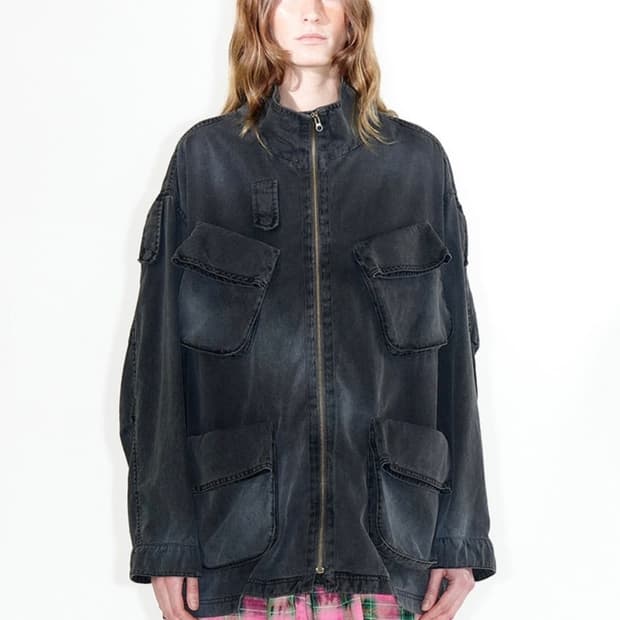 openyy 오픈와이와이 카고 필드 자켓 차콜