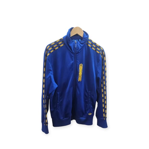 아디다스 트레포일 패턴 트랙탑 져지 블루 105(XL)